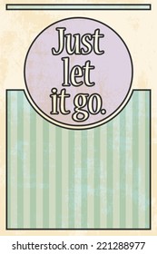 just let it go, illustration in vector format