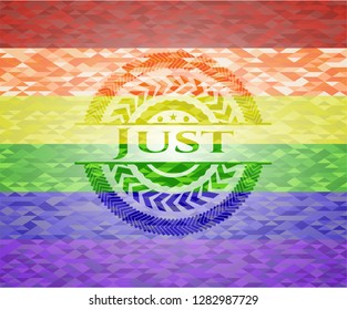 Just lgbt colors emblem 