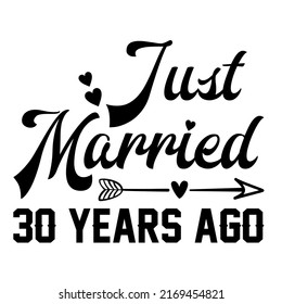 
just married 30 years agois a vector design for printing on various surfaces like t shirt, mug etc. 
