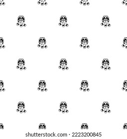 Just married car pattern seamless. Newlyweds car background