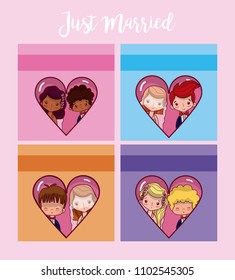 Just married card