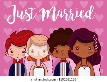 Just married card