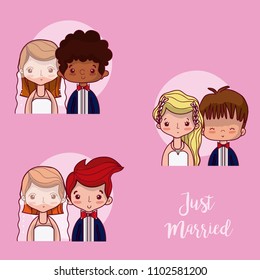 Just married card