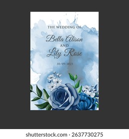 JUST MARRIED card, wedding invitation card, on a white background pink flowers close up.