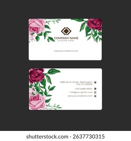JUST MARRIED card, wedding invitation card, on a white background pink flowers close up.