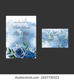 JUST MARRIED card, wedding invitation card, on a white background pink flowers close up.