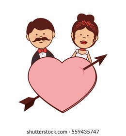 just married couple card