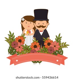 just married couple card