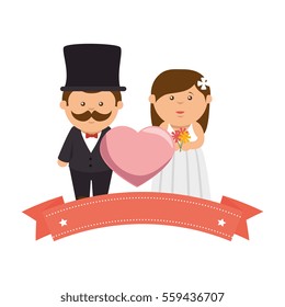just married couple card