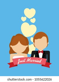 Just married couple design