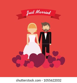 Just married couple design