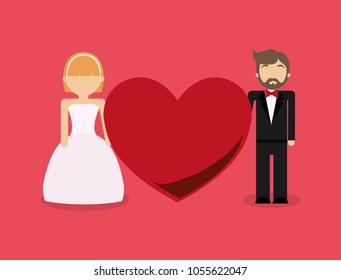 Just married couple design
