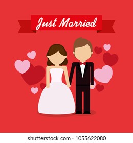 Just married couple design