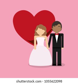 Just married couple design