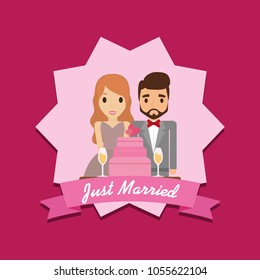 Just married couple design