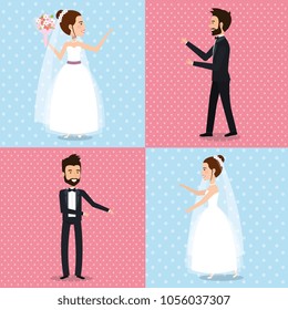 just married couple set pictures
