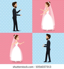 just married couple set pictures