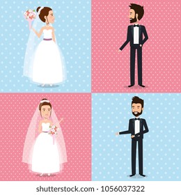 just married couple set pictures