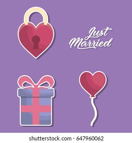 just married design