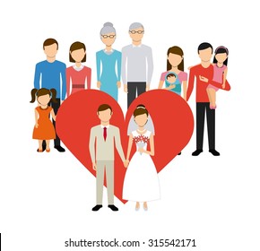 just married design, vector illustration eps10 graphic 