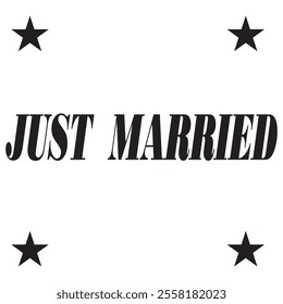 Just Married Icon. Doddle Hand Drawn or Black Outline icon Style. design eps 10