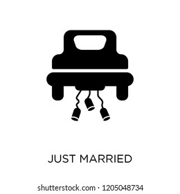 Just married icon. Just married symbol design from Wedding and love collection. Simple element vector illustration on white background.