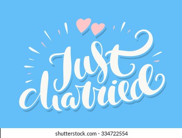 Just married sign.