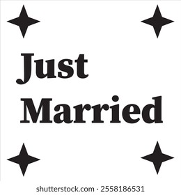 Just Married Sign icon. Simple flat element from honeymoon collection. Creative just married sign icon design eps 10 