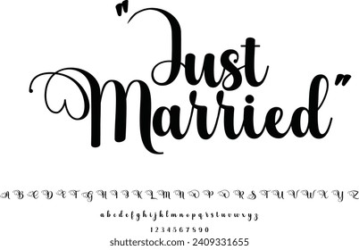  Just Married Text Alphabet Font Typography Calligraphy

Keywords la