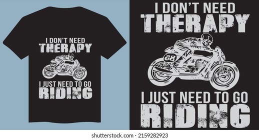 Solo necesito ir en bicicleta para el diseño de camisetas