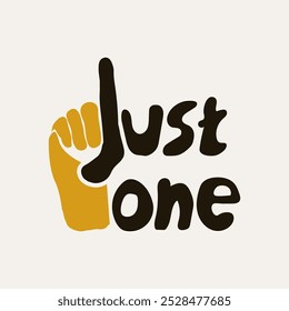 Just One Hand Symbol design vector illustration