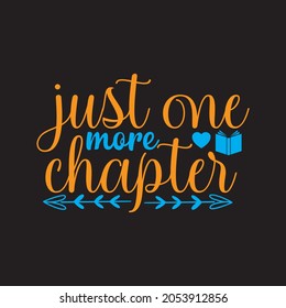 just one more chapter book svg vector file