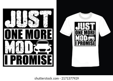 Just one more Mod I promise. Car T shirt design, vintage, typography