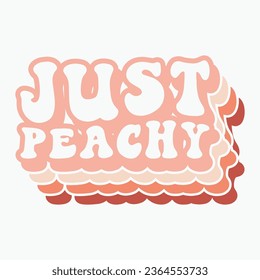 Just Peachy retro t shirt