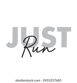 just run text on white background.