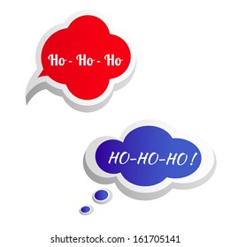 Just Say Ho! Speech bubble. Vector.