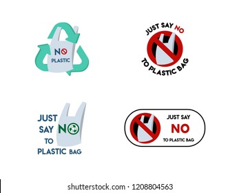 Just say no to plastic bag sign