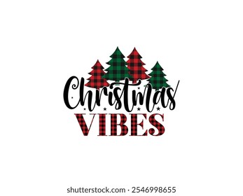 Just A Simple design for Happy Christmas Vibes with Royalty free vector eps 10 file 