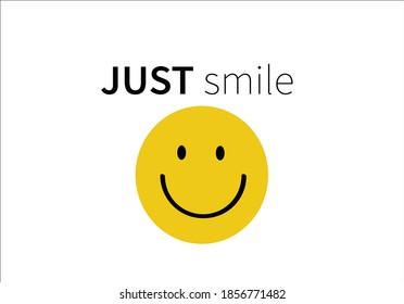 just smile calligraphy banner with swashes for fashion graphics, t shirt prints, posters etc
stationery,mug,t shirt,phone case  fashion style trend spring summer 