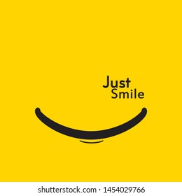 Just smile design, can be used for as poster, flyer or banner