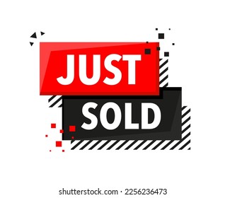 Just sold Announcement Megaphone Label. Loudspeaker speech bubble.