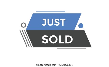 Just sold button web banner templates. Vector Illustration
