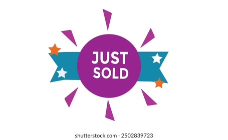 Just sold button web banner templates. Vector Illustration 