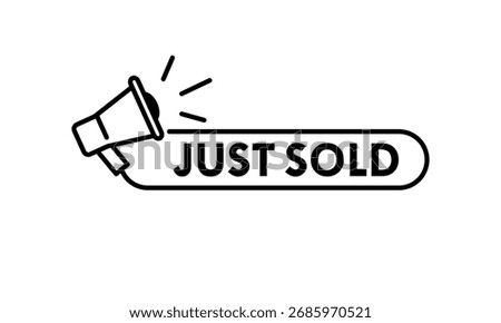 Just sold design logo template illustration