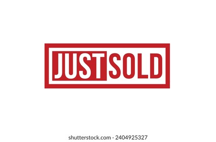 just sold Red Rubber Stamp vector design