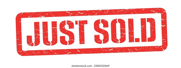 `Just sold, red rubber stamp