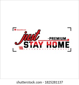 just stay home premium vintagee style