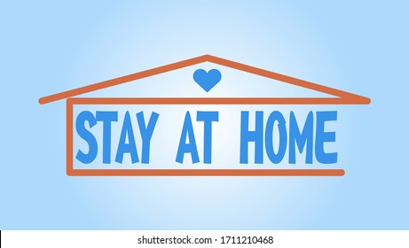 Just Stay Home Vector Logo Perfect Stock Vector (Royalty Free ...