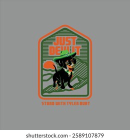 Just T-shirt Logo Design Vector