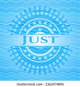 Just water wave concept style badge.
